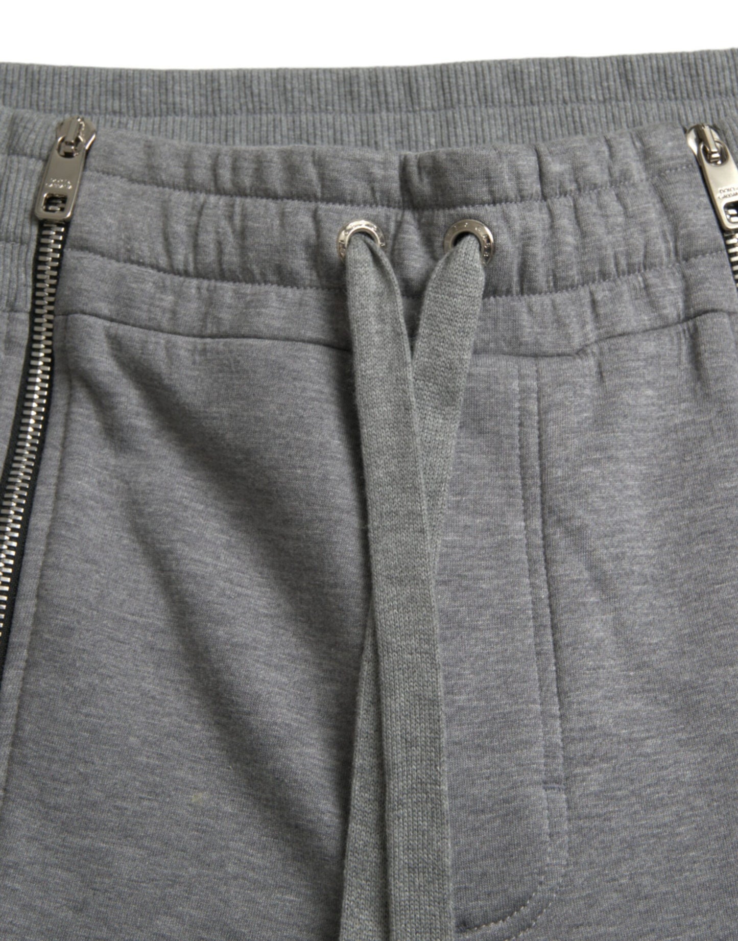 Pantalones deportivos ajustados de algodón gris