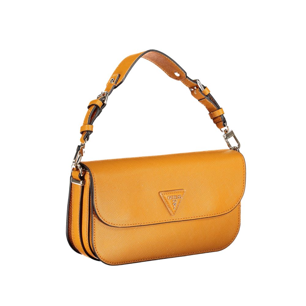 Bolso de mano de polietileno de color naranja