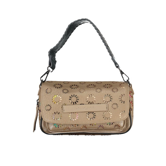 Bolso de mano de polietileno beige