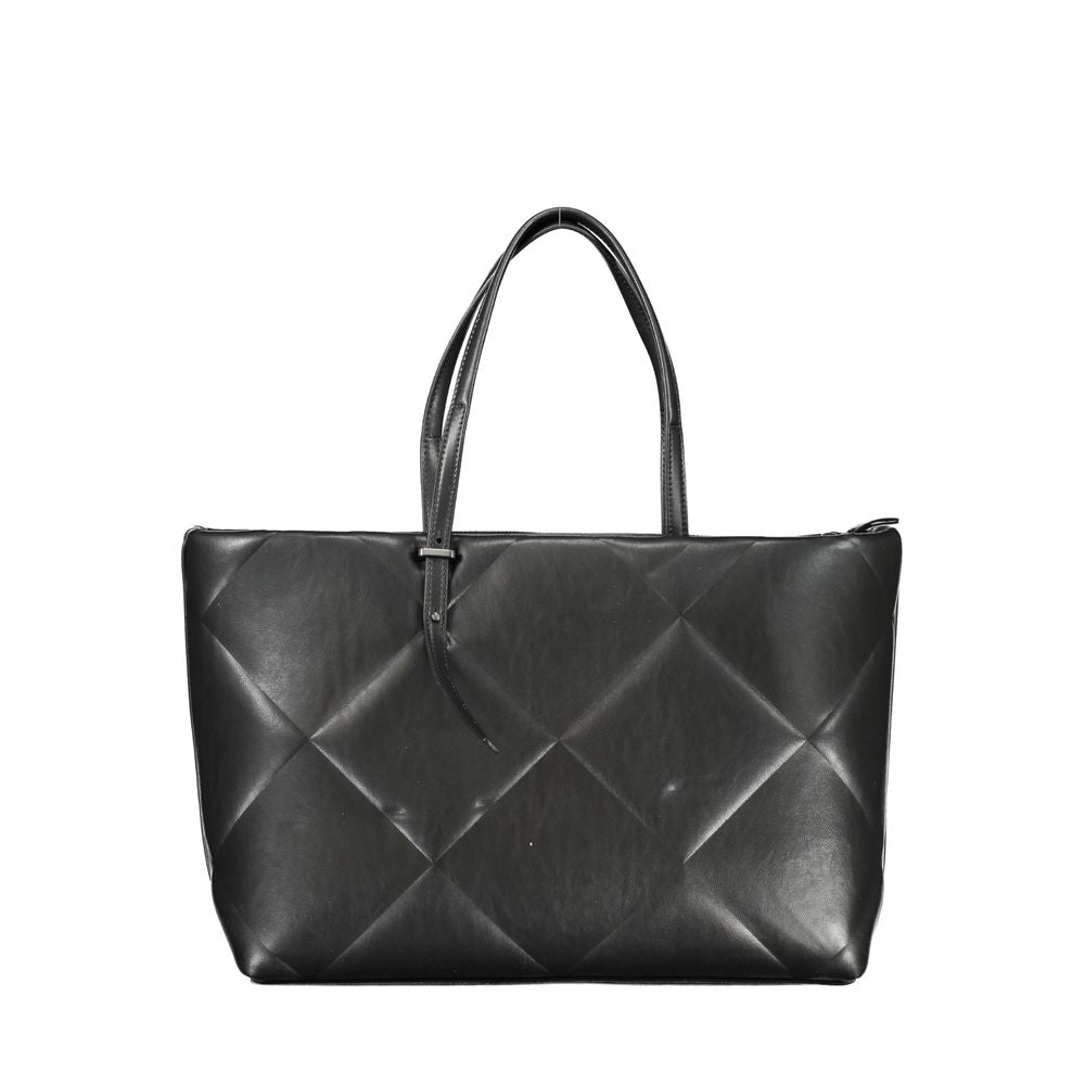 Black Polyester Handbag