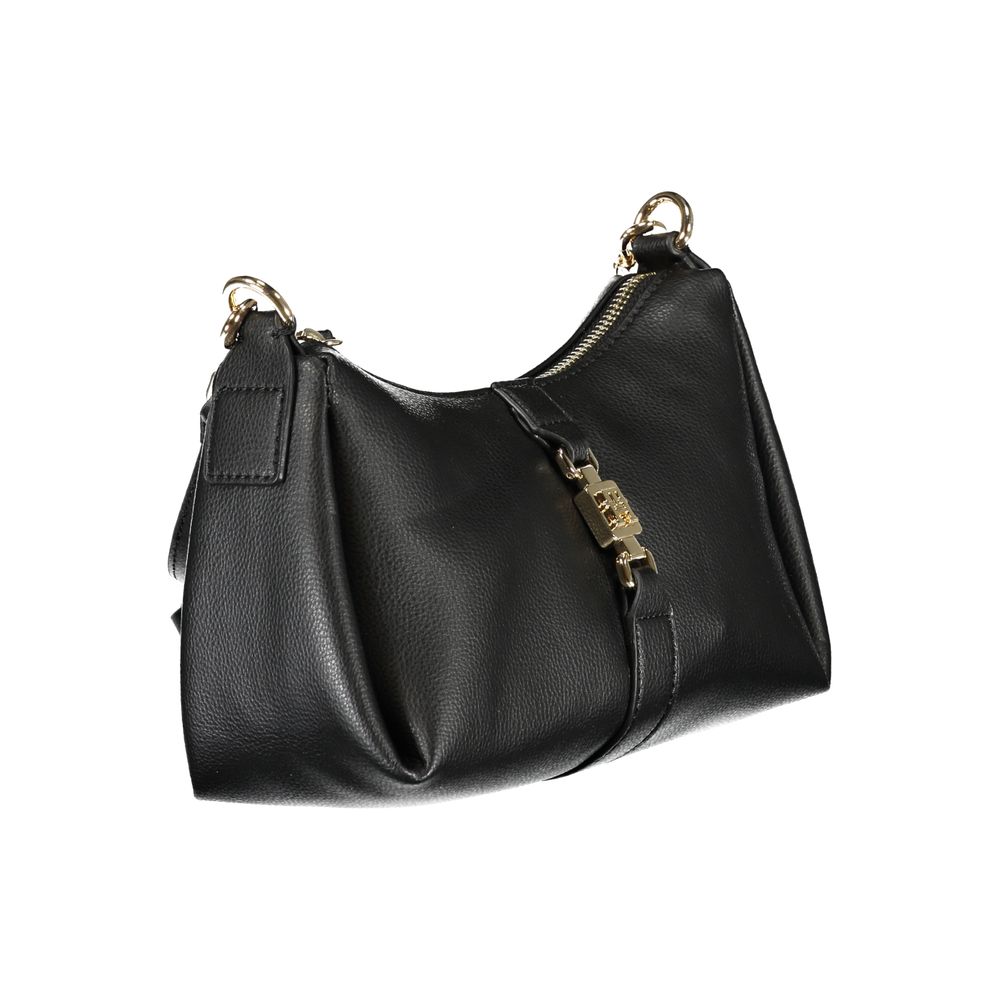 Black Polyester Handbag