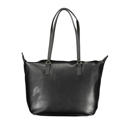 Black Polyester Handbag