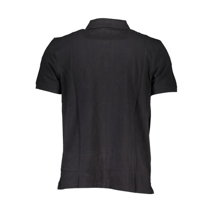 Black Cotton Polo Shirt