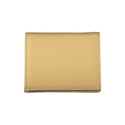 Beige Leather Wallet