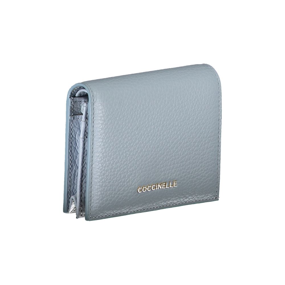 Light Blue Leather Wallet