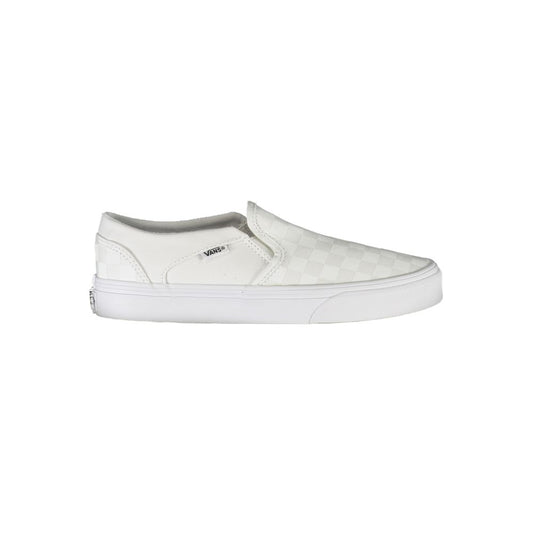 White Polyester Sneaker