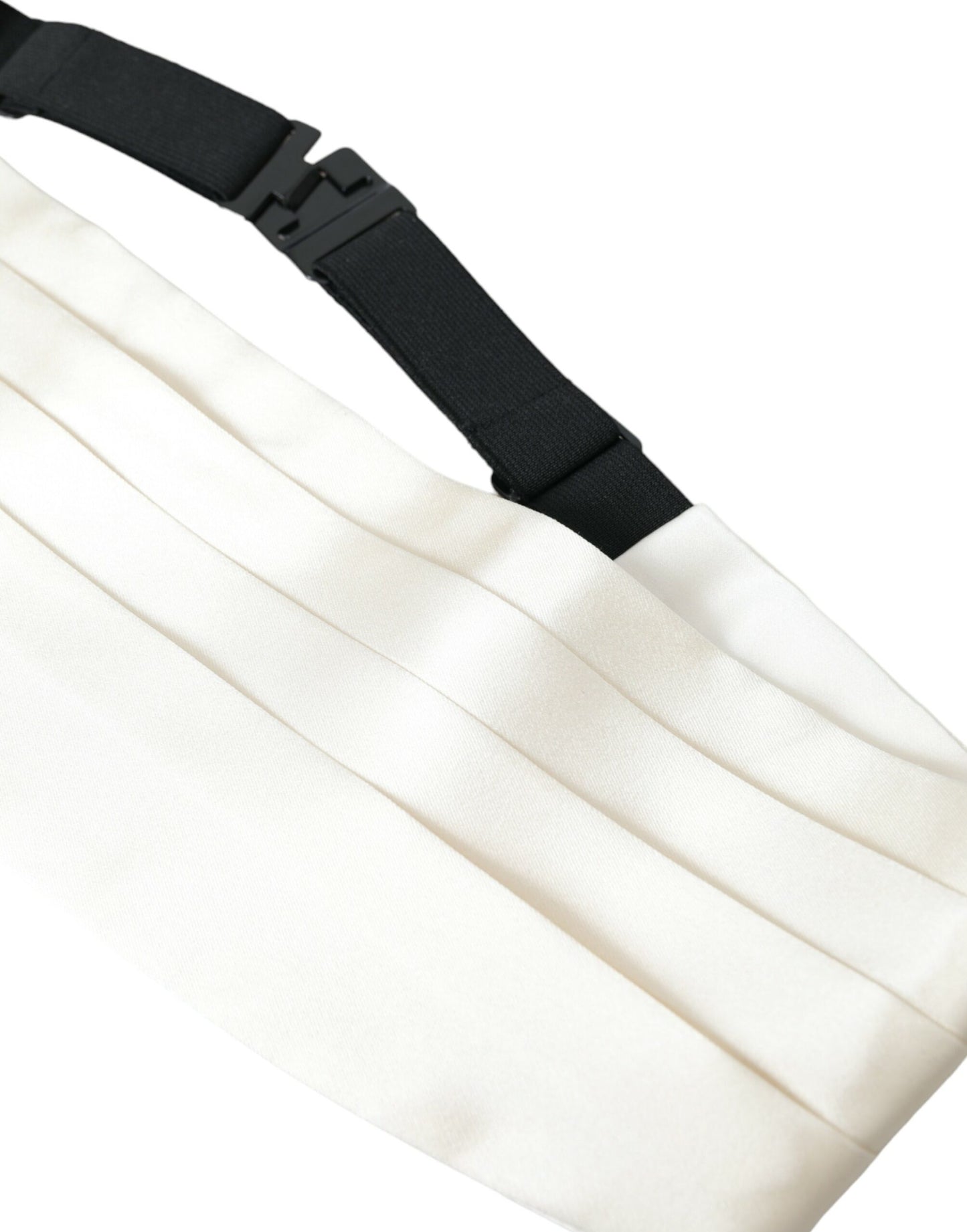 White Men Wide Waist Silk Belt Cummerbund