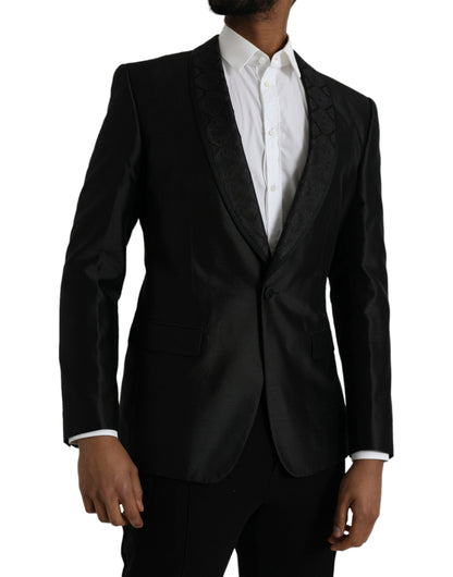 Blazer de botonadura sencilla color negro MARTINI