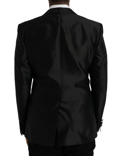 Blazer de botonadura sencilla color negro MARTINI