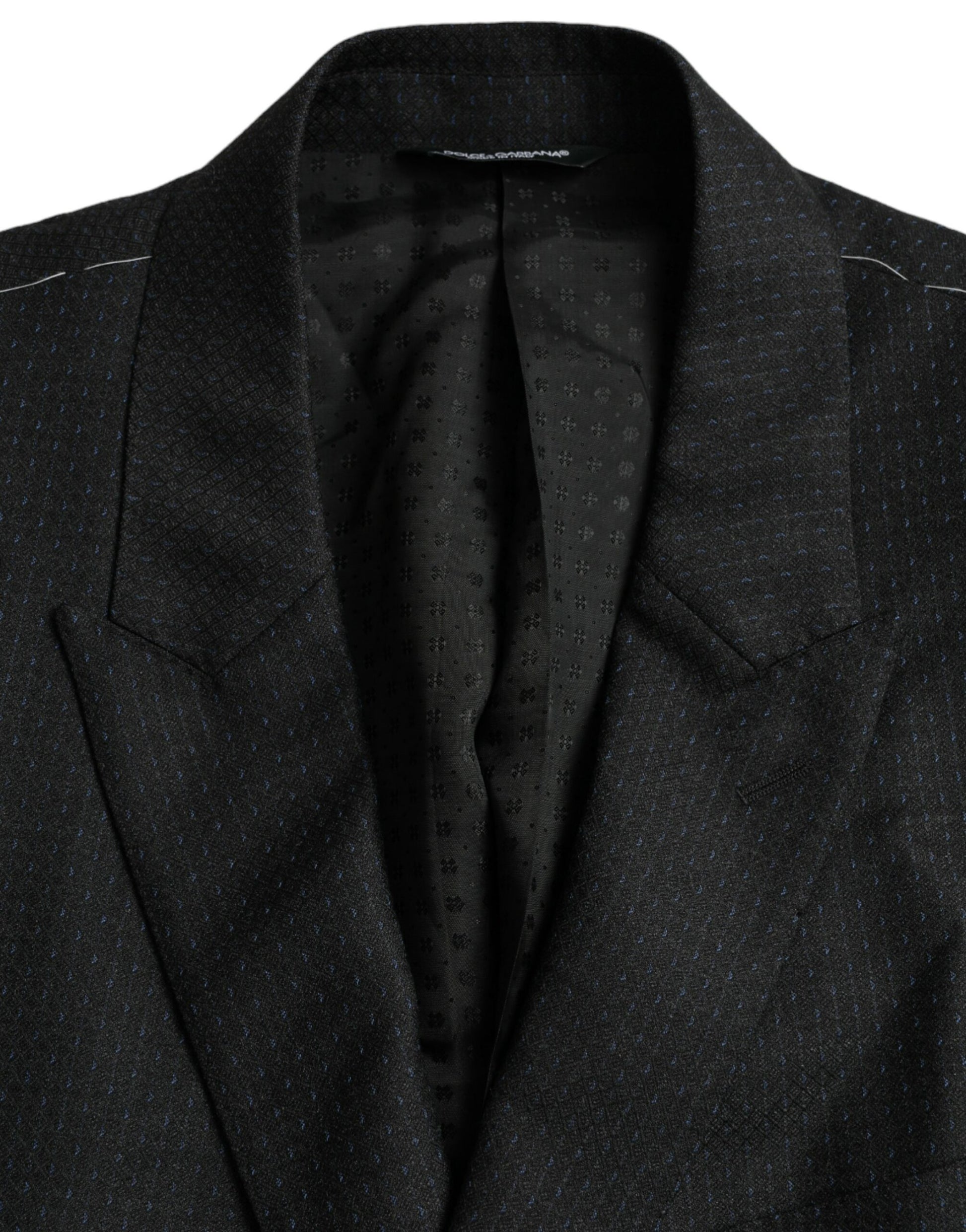 Black Wool MARTINI Single Breasted Coat Blazer