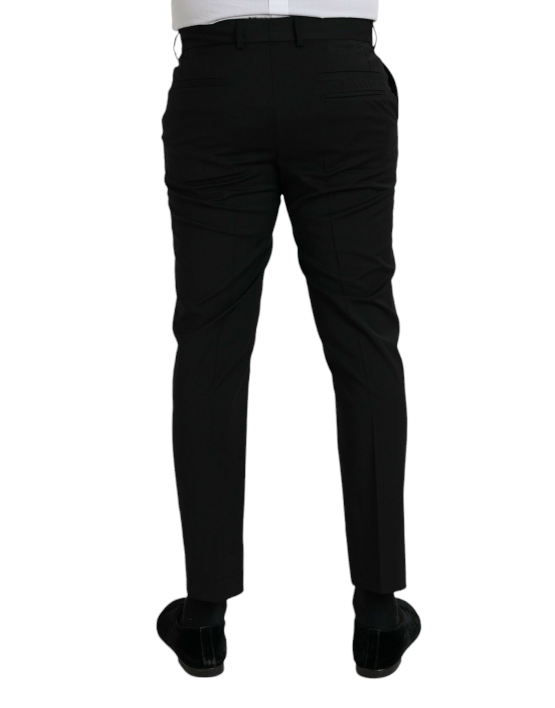 Black Wool SlimFit Dress Formal Pants