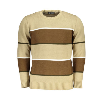 Beige Fabric Sweater