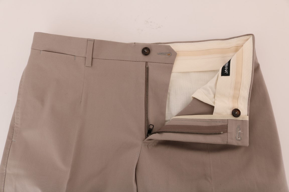 Pantalones casuales chinos elegantes de color beige