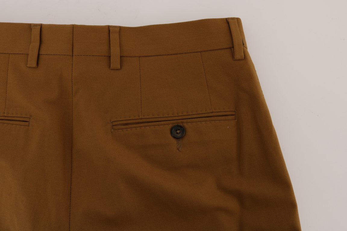 Pantalones formales elegantes de color marrón para hombre