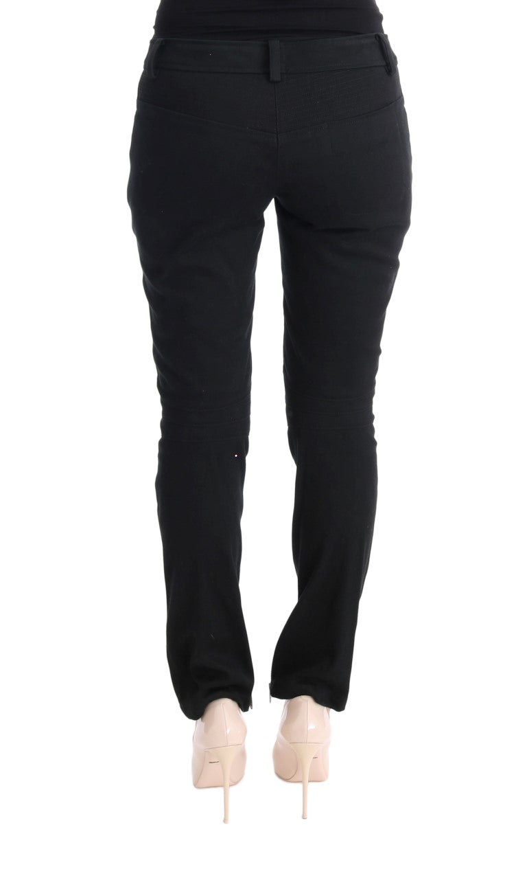 Pantalones negros elegantes de corte ajustado