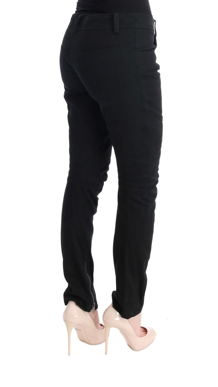 Pantalones negros elegantes de corte ajustado