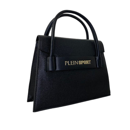 Black Polyethylene Women Handbag