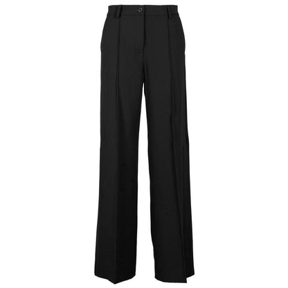 Pantalones vaqueros y pantalón de poliéster negro