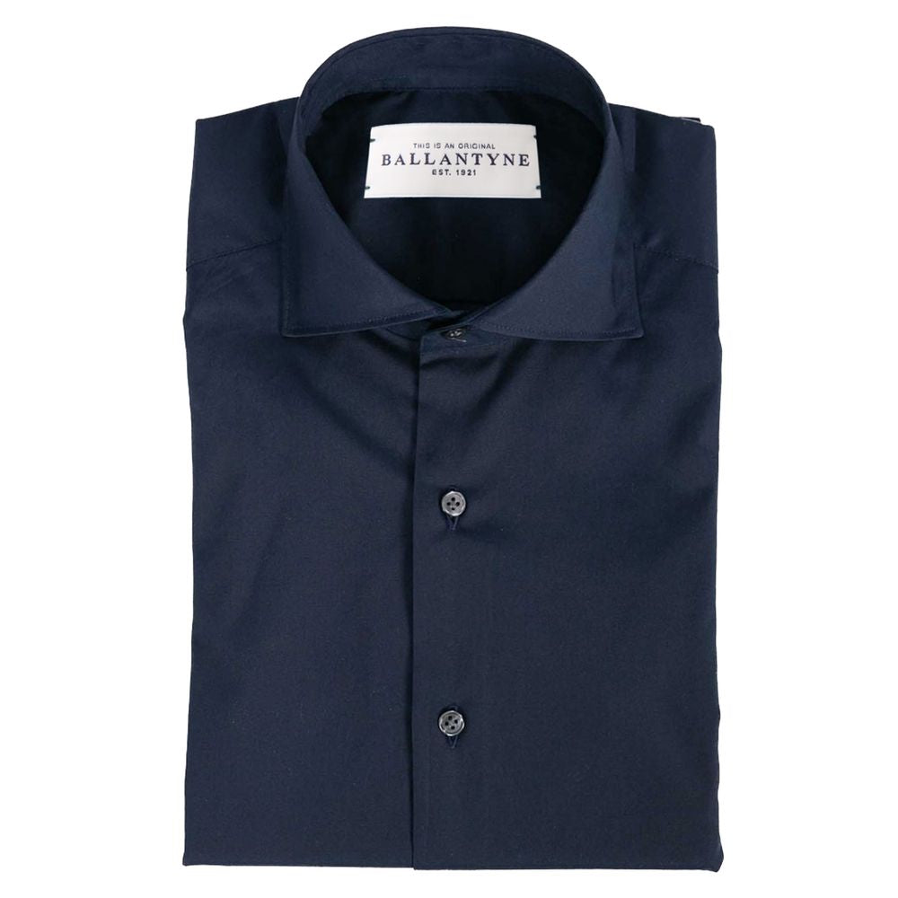 Blue Cotton Mens Shirt