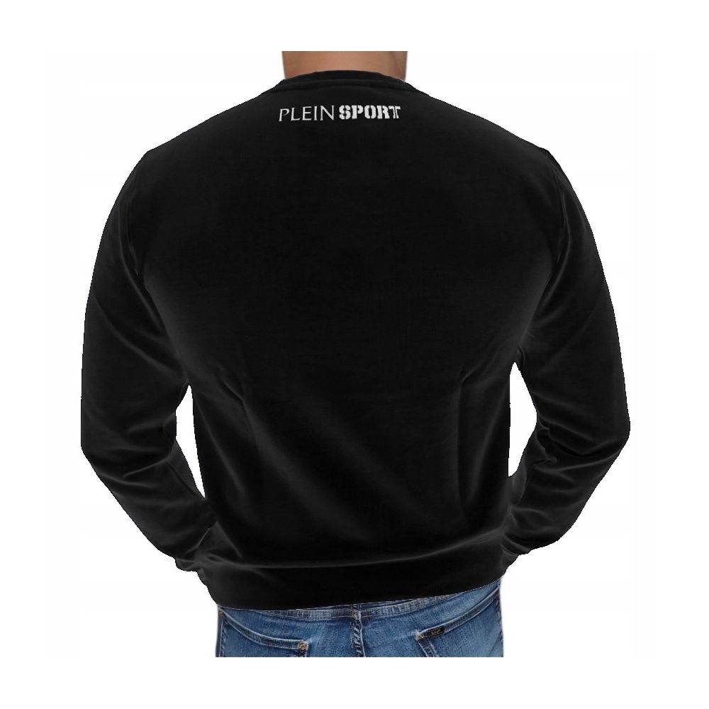 Black Cotton Men's Sweatshirt