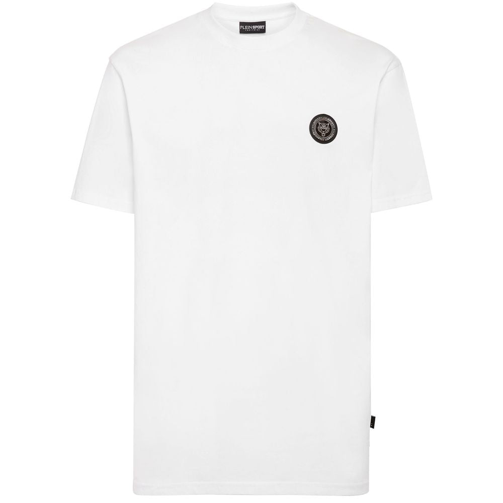 Camiseta blanca de algodón para hombre