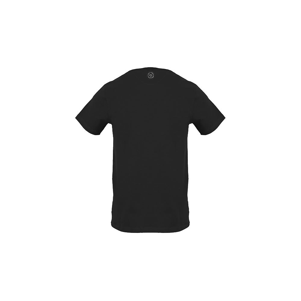 Camiseta negra de algodón para hombre