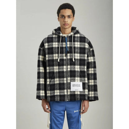 Black Cashmere Men Sweater Jacket