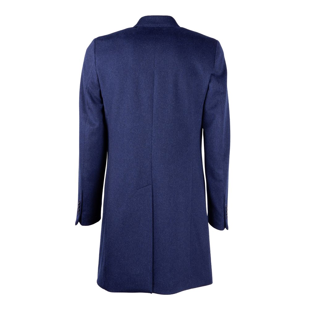 Chaqueta de lana azul marino para hombre