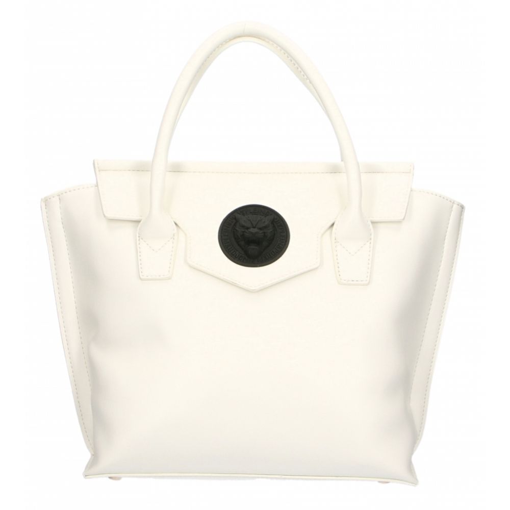 Elegante bolso blanco con cierre magnético