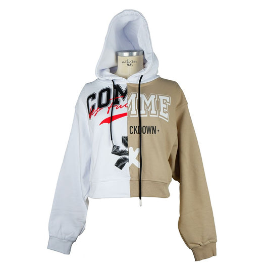 Sudadera con capucha Chic Two-Tone Graphic