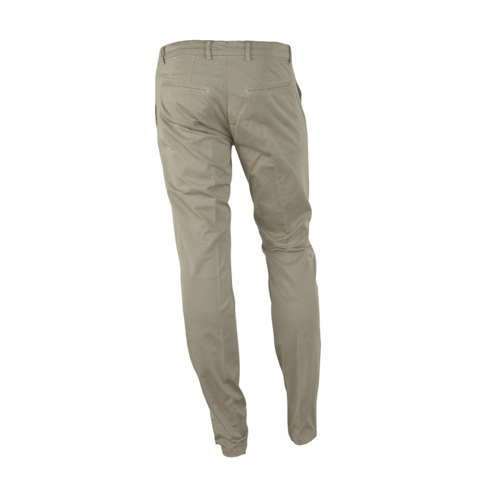 Pantalones de verano elegantes en color beige para hombre