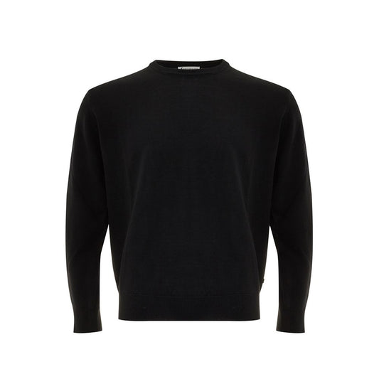 Elegant Black Wool Sweater for Men