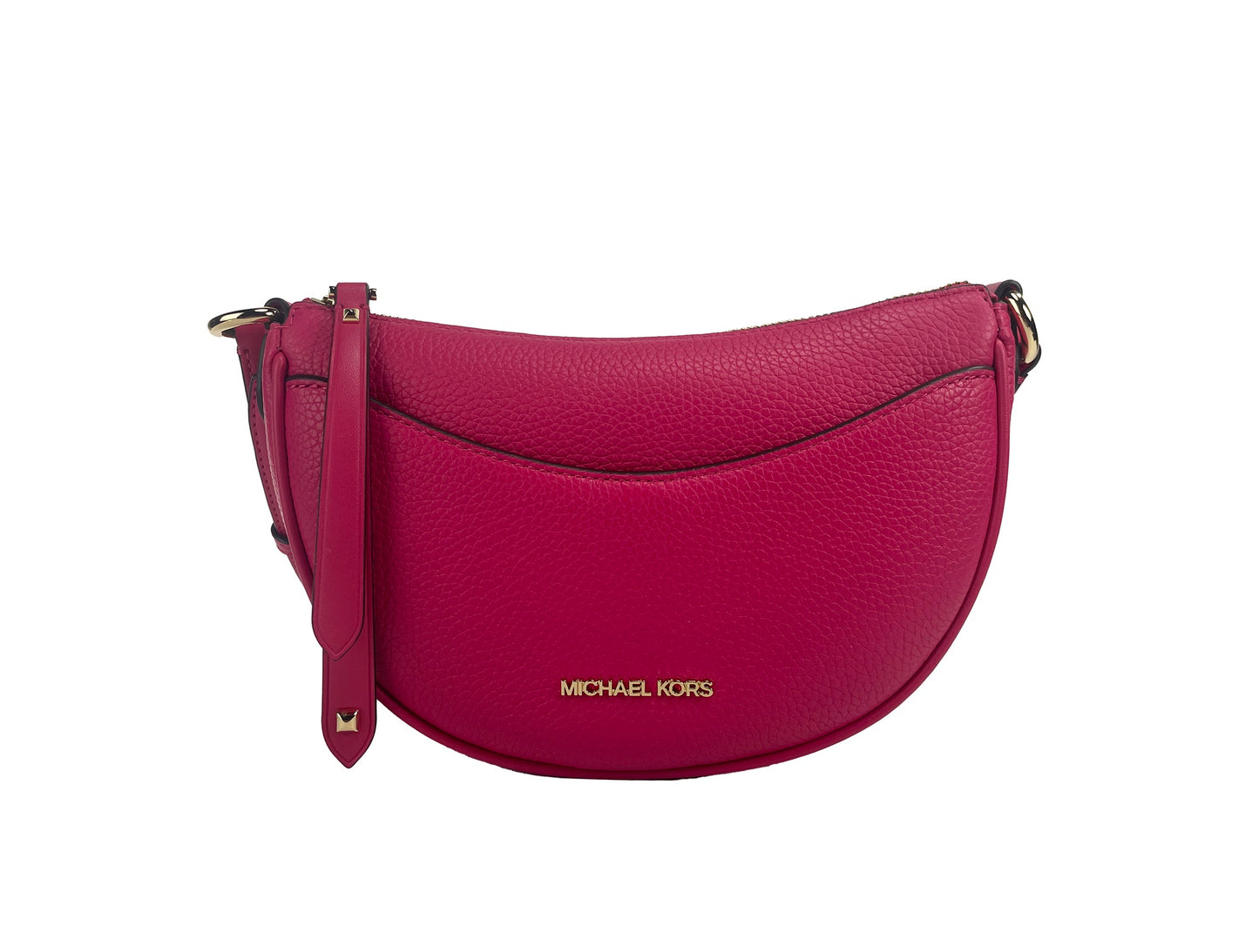 Bolso bandolera Dover pequeño en forma de media luna en color rosa