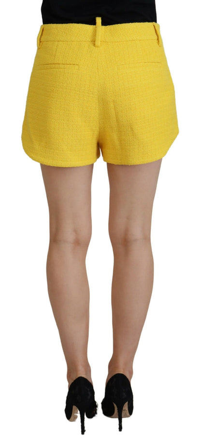 Yellow Peak Double Breasted Suit Blazer Short Set