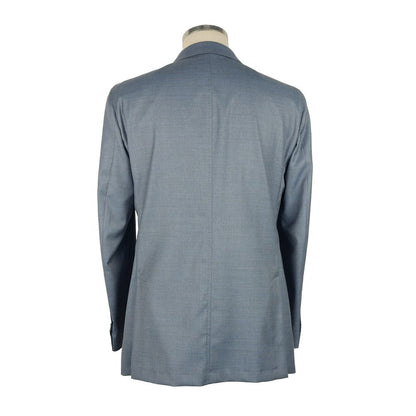 Blazer de lana azul claro para hombre