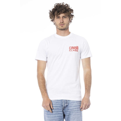 Camiseta de algodón blanca para hombre