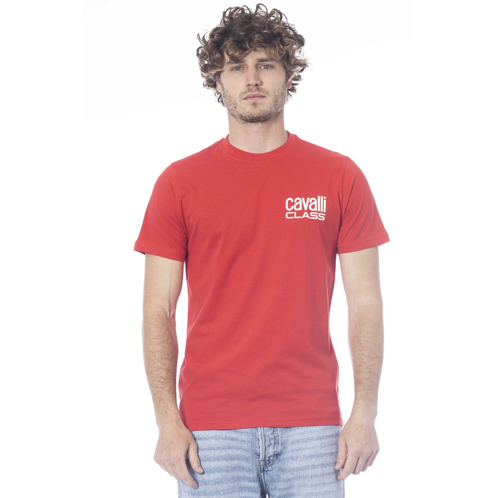 Camiseta de algodón roja para hombre