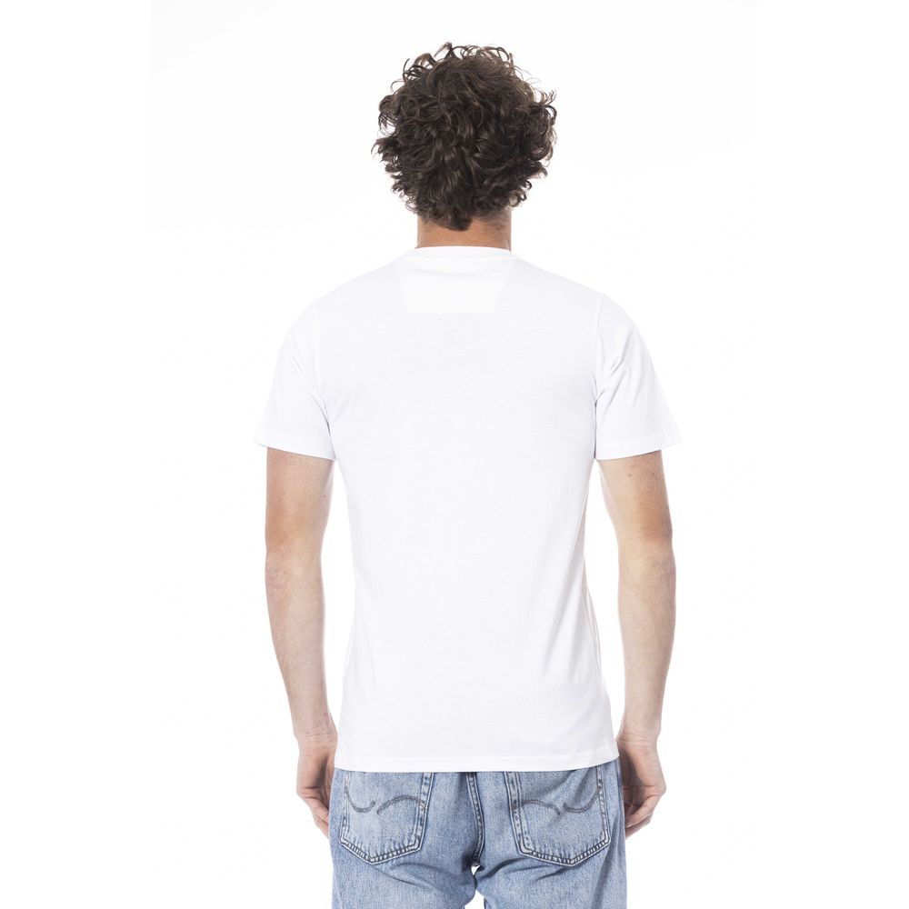 Camiseta de algodón blanca para hombre