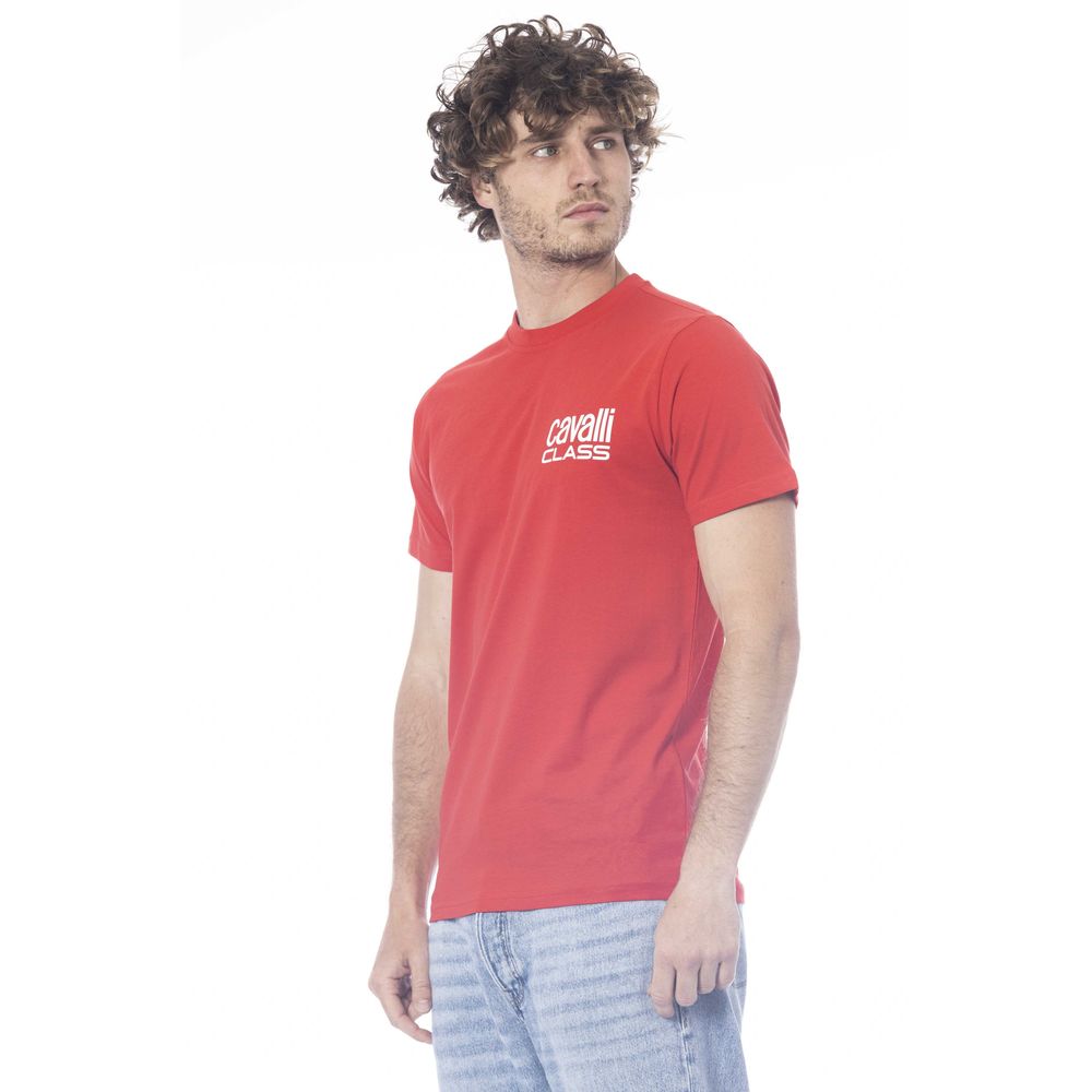 Camiseta de algodón roja para hombre