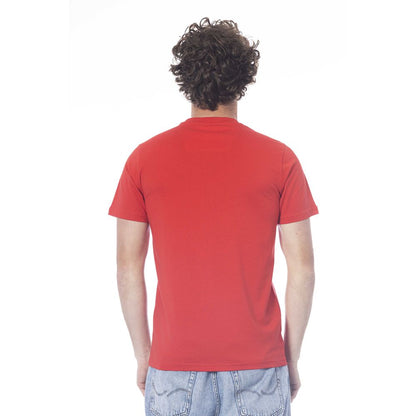 Camiseta de algodón roja para hombre