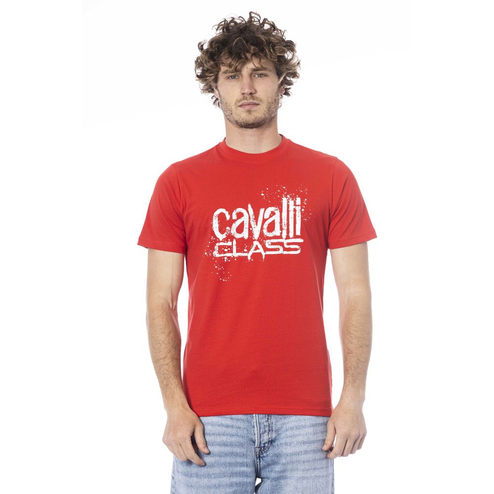 Camiseta de algodón roja para hombre