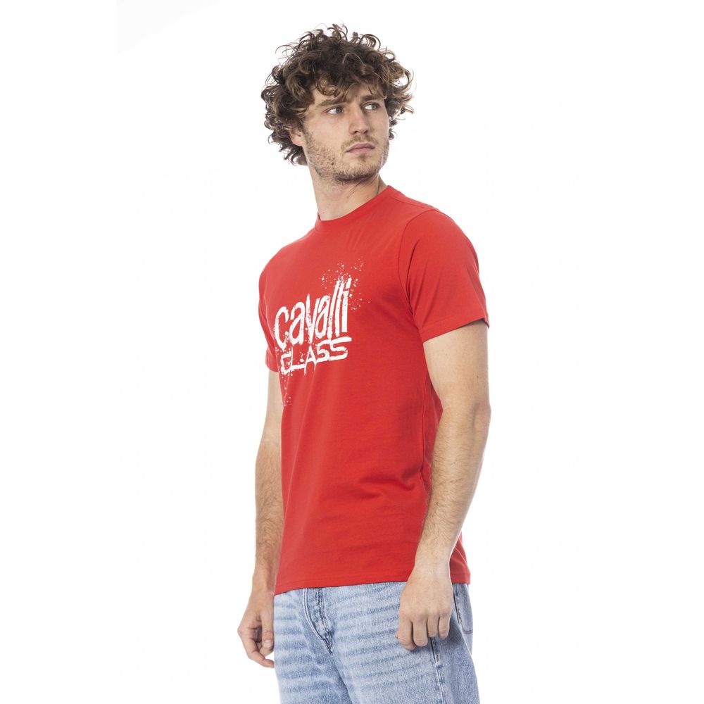 Camiseta de algodón roja para hombre