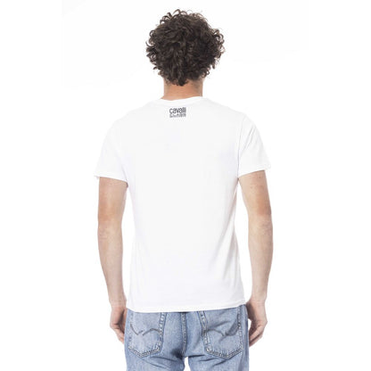 Camiseta de algodón blanca para hombre