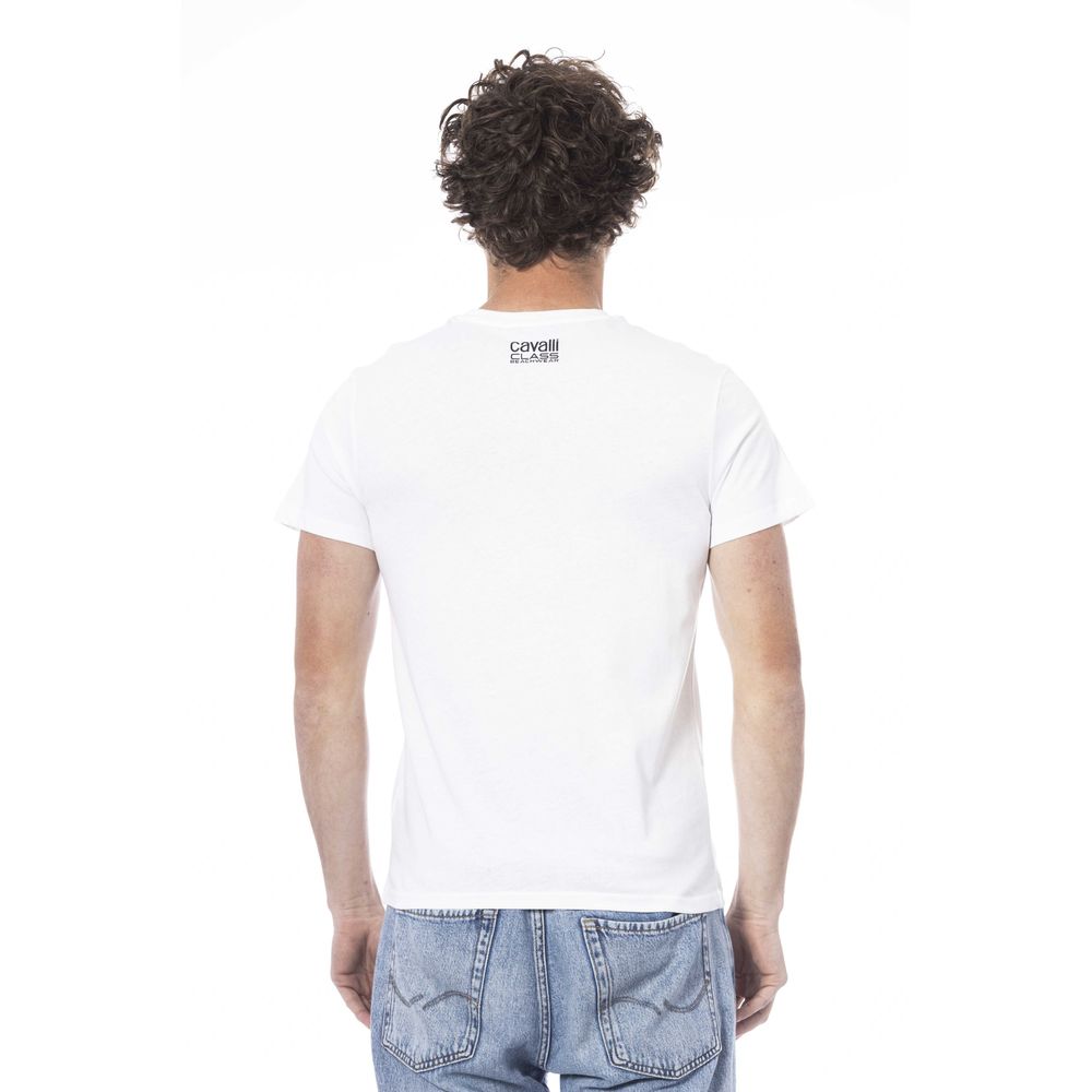 Camiseta de algodón blanca para hombre