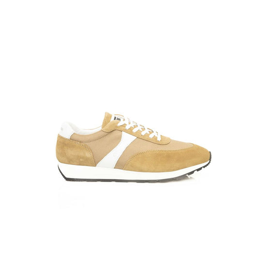 Zapatillas de piel de becerro beige para hombre