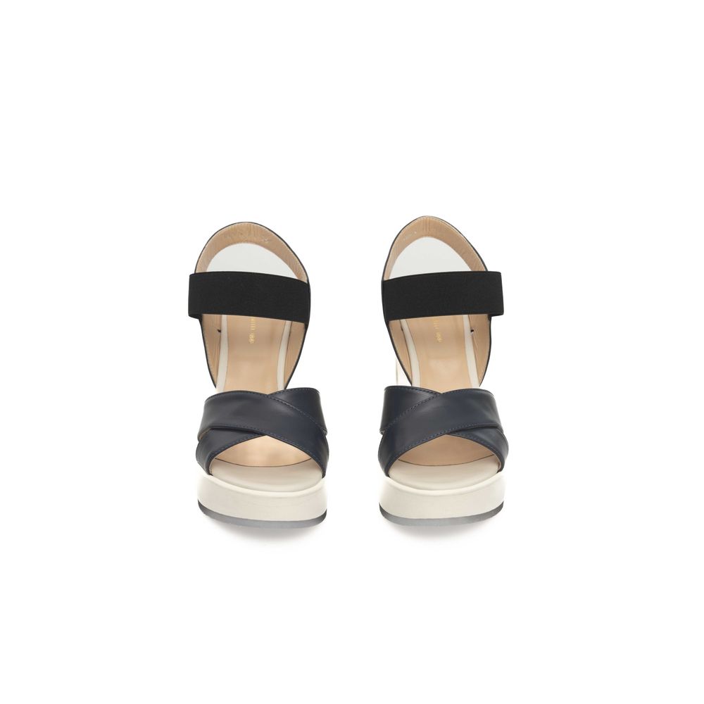 Blue Calf Leather Women Sandal