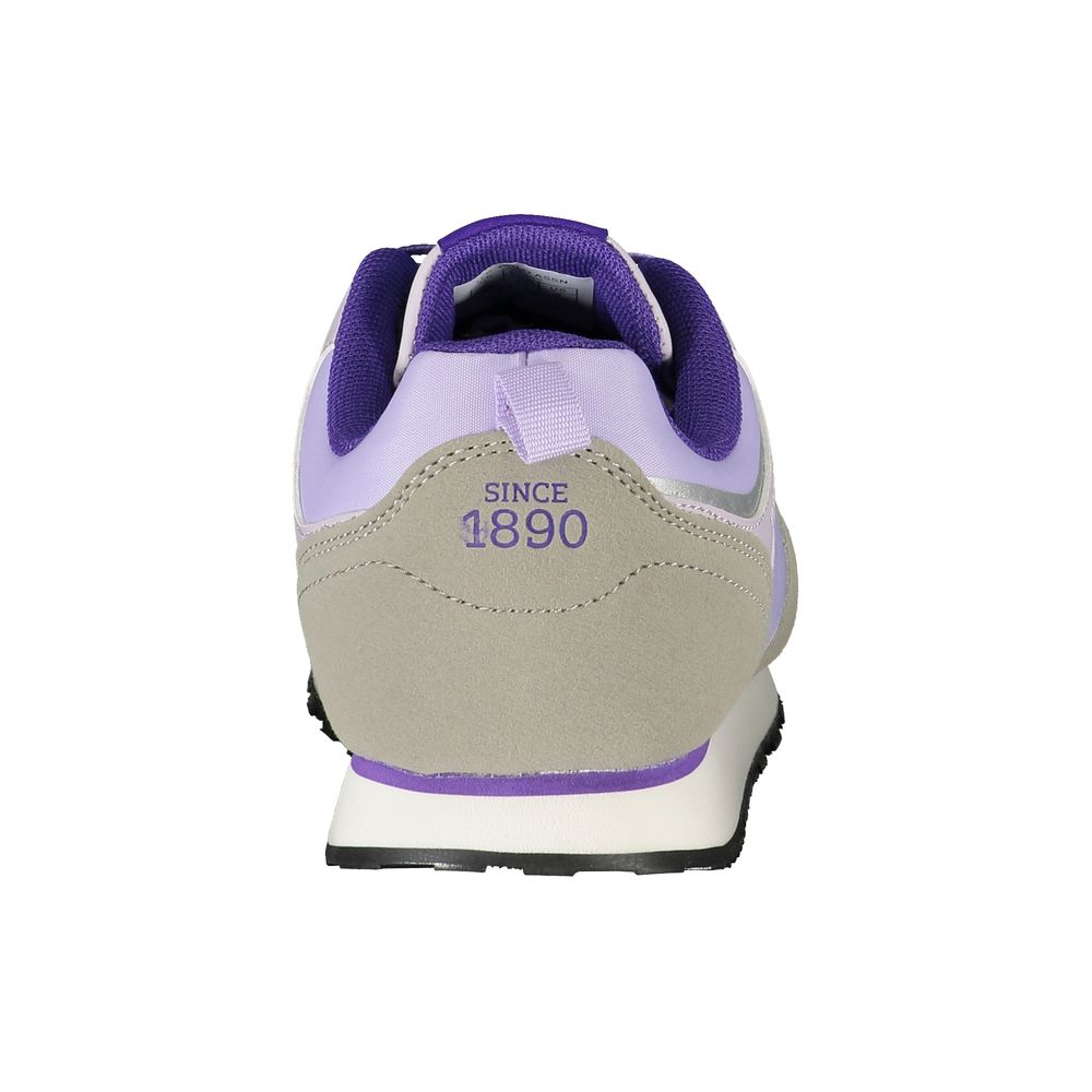 Zapatilla de poliéster color morado