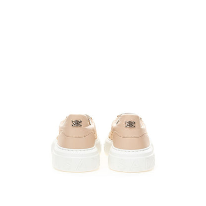 Zapatillas Casadei Chic de piel beige