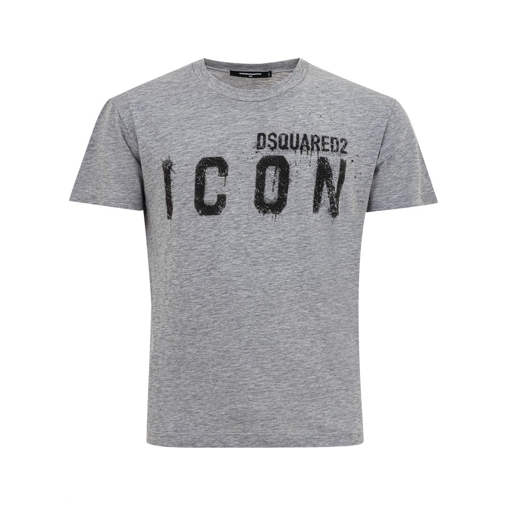 Camiseta elegante de algodón gris para hombres con estilo