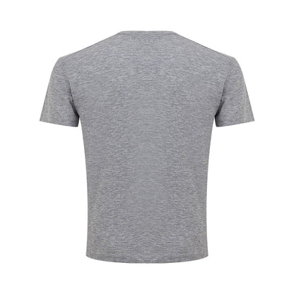 Camiseta elegante de algodón gris para hombres con estilo